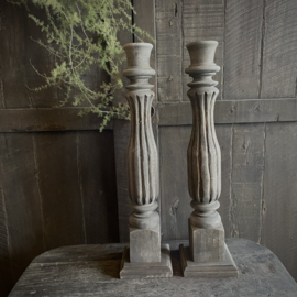 Massief houten kandelaar Luksa 'Jaya' ( 51 cm.)