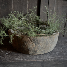 Houten schaal/ bowl 'Naga' ( Dia 30 cm)
