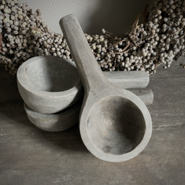 Houten lepel/ bowl L (L 24,5 cm)
