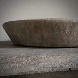 Oude houten schaal Nr 123  (Ø 46 cm)