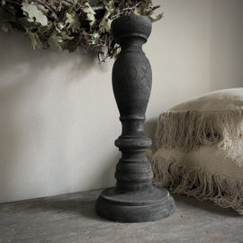 Massief houten kandelaar (40 cm.)