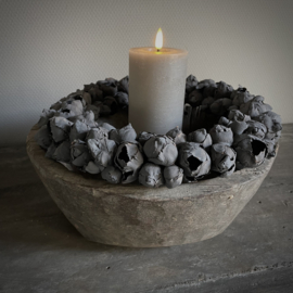 Krans Coco Fruit 'Dark grey'  (Ø 30 cm)