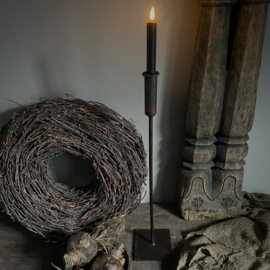 Metalen kandelaar 'S' (60 cm hoog)