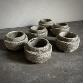 Waxinehouder 'cilinder' van beton PMR Ø 8 cm.