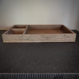 Oud houten dienblad (50 x 30  cm.)