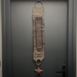 Kalkdoek hanger 'bruin' (L 110 cm)