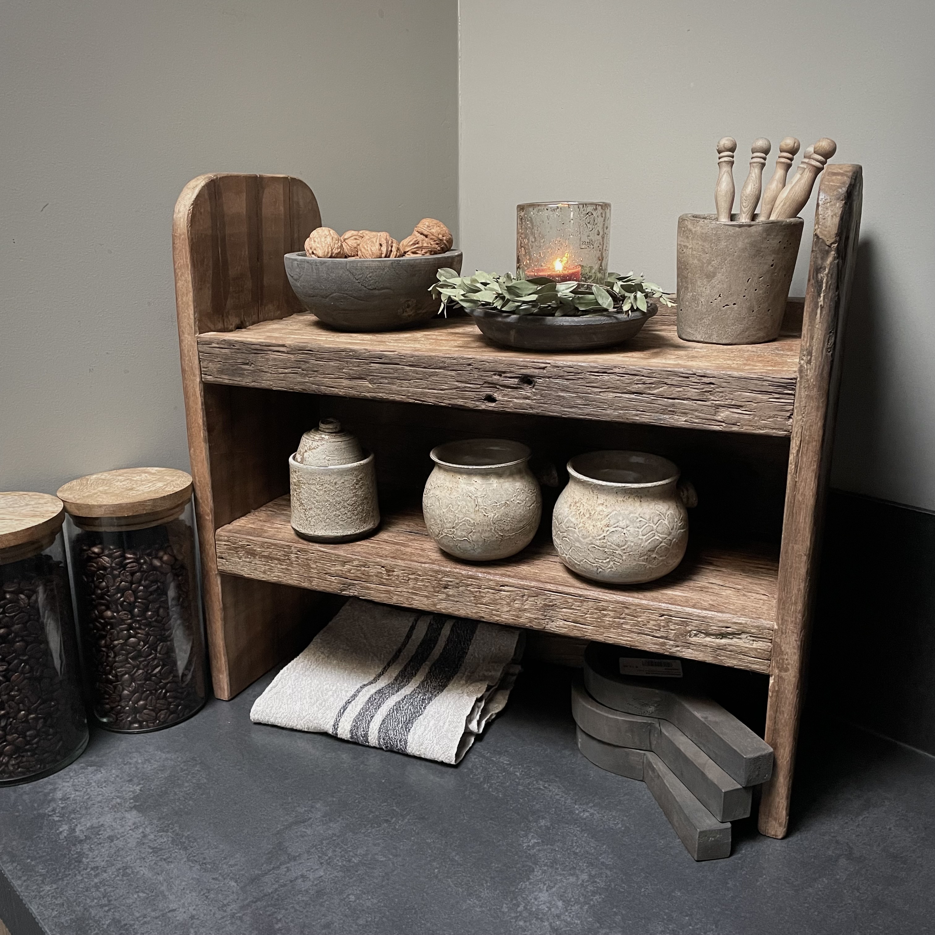 Zwaar houten rek 'truckbody wood' (Br 50 cm)