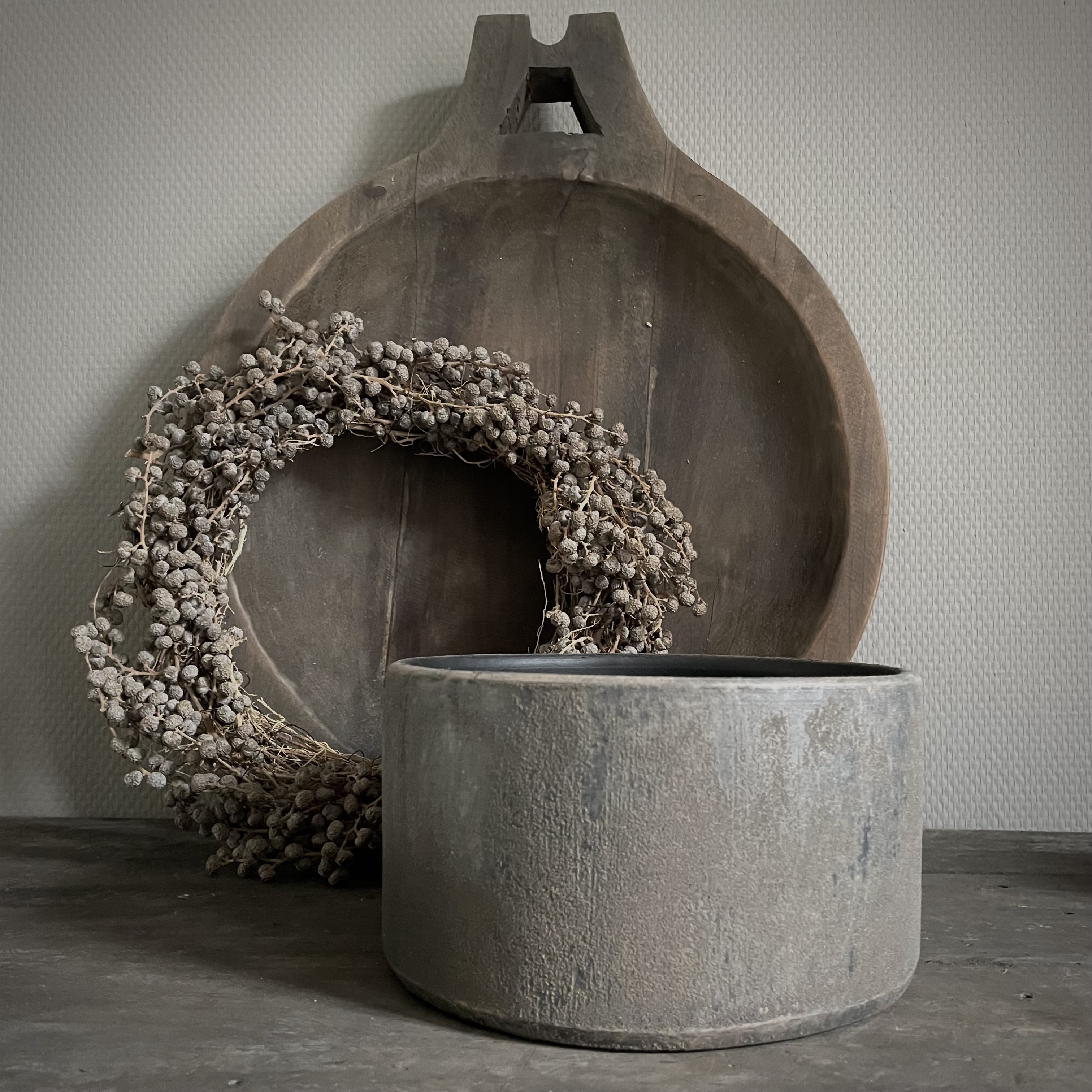 Aardewerken bowl (H 11 cm)