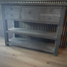 Sidetable 'Driftwood' 5 lades (120 cm breed)