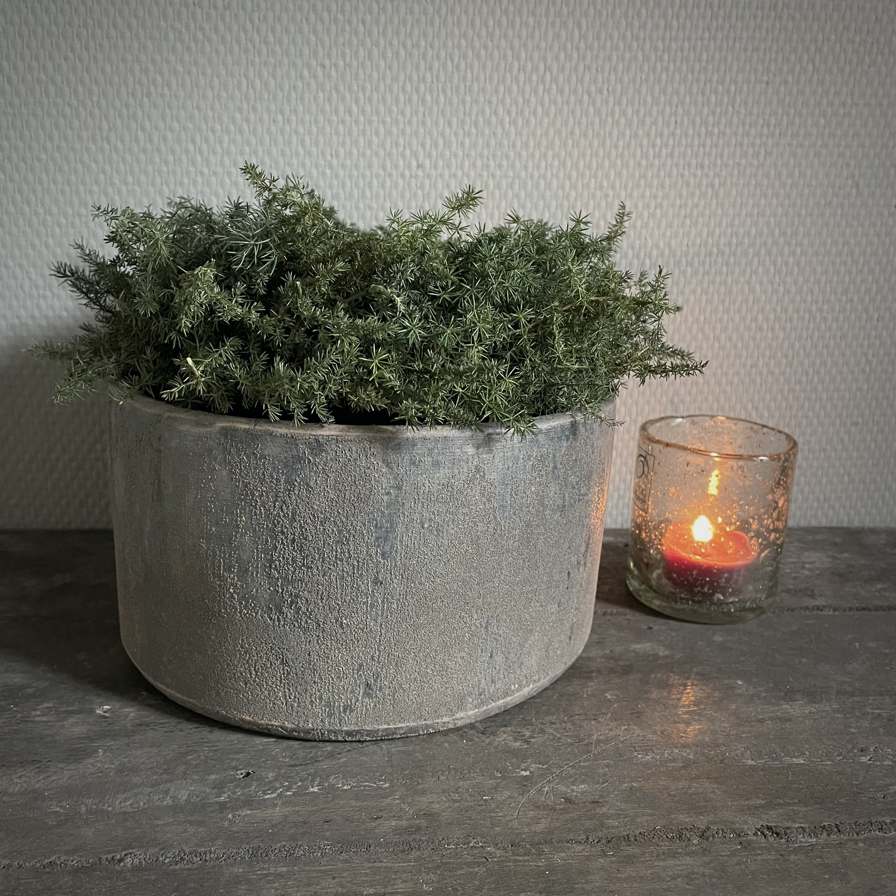 Aardewerken bowl (H 11 cm)