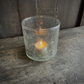 Windlicht steenslag 'Luksa' (H 10 cm)