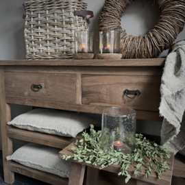 Houten dressoir met 2 lades (120  breed)