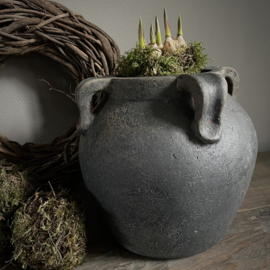 Aardewerken pot  (H 25 cm.)