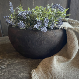 Houten kom/ bowl ( Dia 22 cm.)