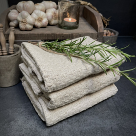 Set van 3 theedoeken 'beige' (100% katoen)