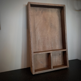 Oud houten dienblad (50 x 30  cm.)