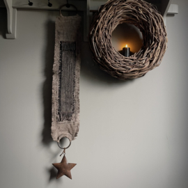 Kalkdoek hanger 'naturel' (L 110 cm)