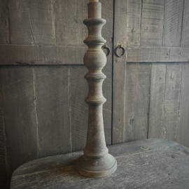 Massief houten kandelaar Luksa 'Carma' ( 48 cm.)