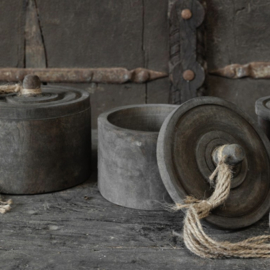 Houten pot 'Be-Uniq' (H 16 cm)