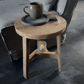 Houten kruk  (H 45,5 cm)