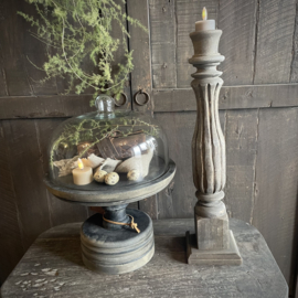 Massief houten kandelaar Luksa 'Jaya' ( 51 cm.)