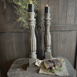 Massief houten kandelaar Luksa 'Jaya' ( 51 cm.)