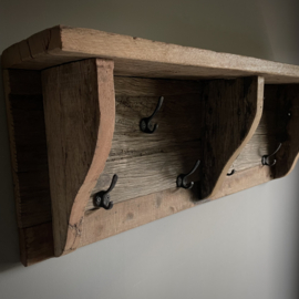 Regaal/ kapstok wagon hout (Br 90 cm)