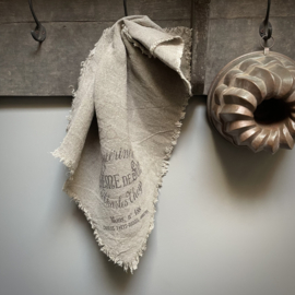 Shabby linnen  'Créme de Son' (45x45 cm)