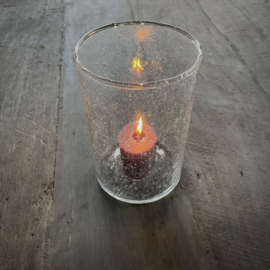 Bubbel windlicht (H 15 cm)