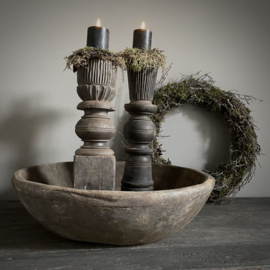 Oude houten schaal Nr 122  (Ø 45,5 cm)