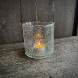 Windlicht steenslag 'Luksa' (H 10 cm)