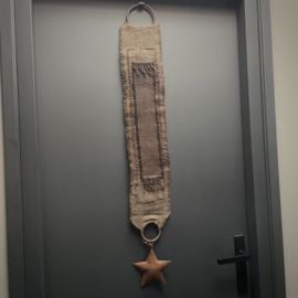 Kalkdoek hanger 'bruin' (L 110 cm)