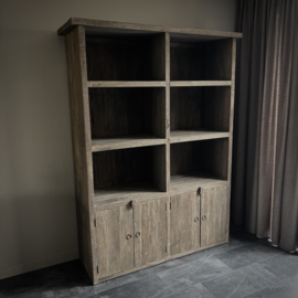 Open vakkenkast 'Driftwood' (200 cm hoog)