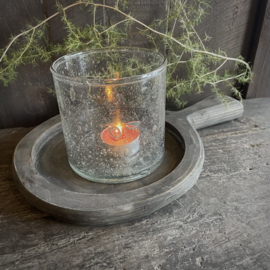 Windlicht steenslag 'Luksa' (H 10 cm)