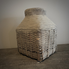 Authentieke Chinese leemmand k (42 cm hoog)