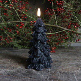 Kerstboom LED kaars met 3D vlam M ( H 17 cm)
