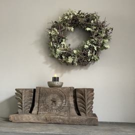 Bonsai krans met eikenblad  (Ø 50 cm)