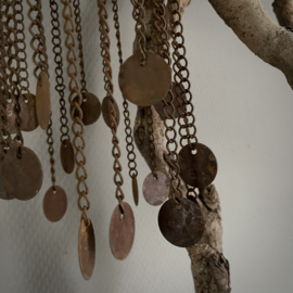 Chinees hoedje met ketting en muntjes (M)