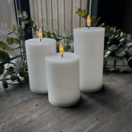 Set van 3 outdoor LED kaarsen 'Wit'