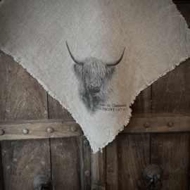 Shabby linnen  'Hooglander' (45x45 cm)