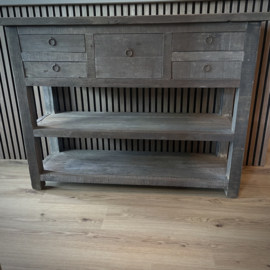 Sidetable 'Driftwood' 5 lades (120 cm breed)