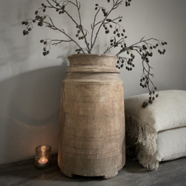 Authentieke houten Naga pot (H 49 cm)