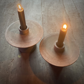 Houten kandelaar 'Bisa' Be Uniq L ( 12 cm.)