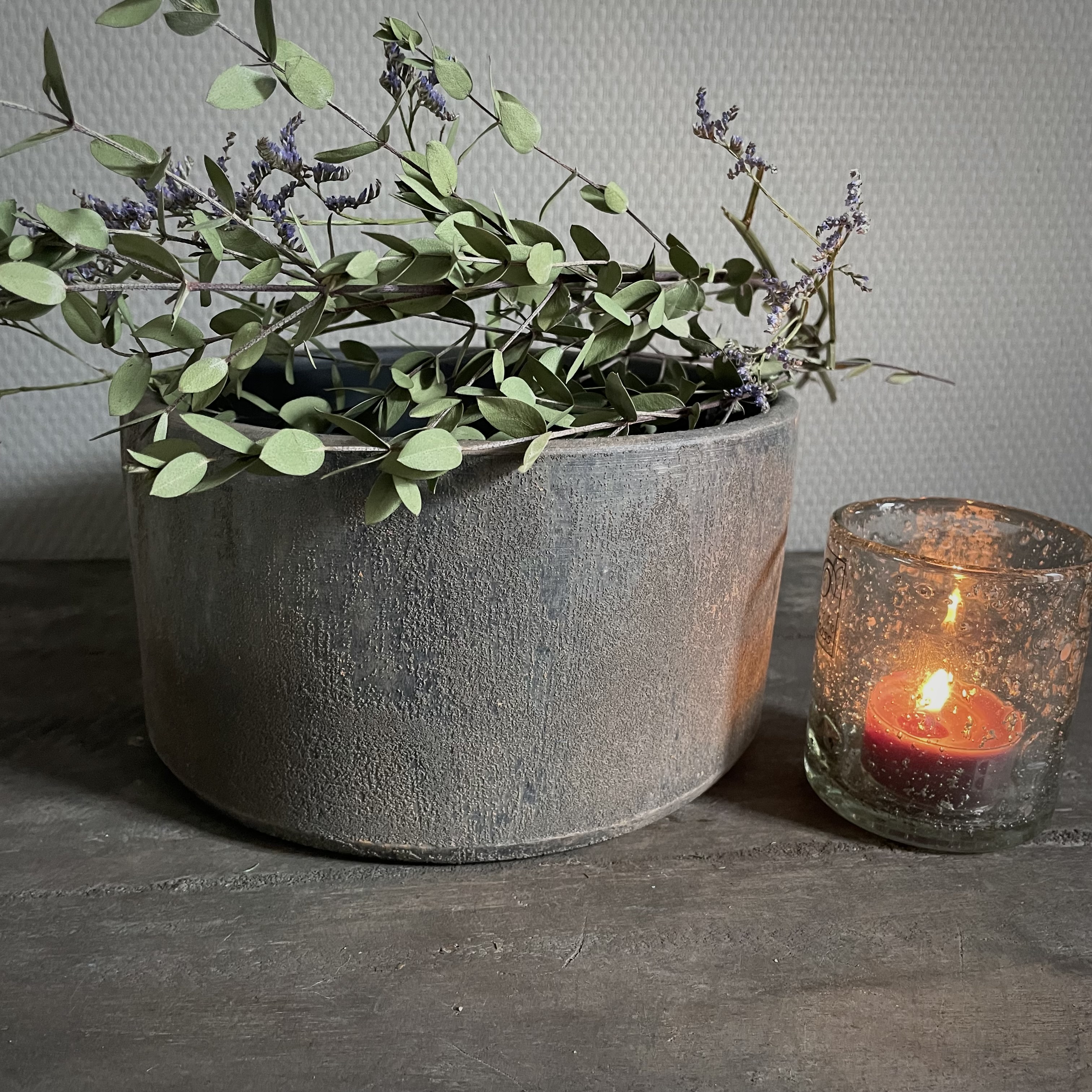 Aardewerken bowl (H 11 cm)