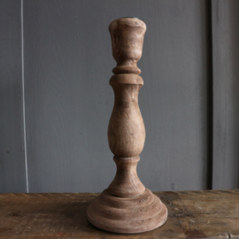 Houten kandelaar 3(24 cm hoog)