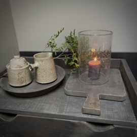 Bubbel windlicht (H 15 cm)