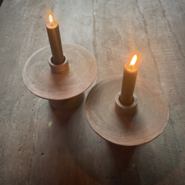 Houten kandelaar 'Bisa' Be Uniq L ( 12 cm.)