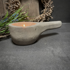 Houten lepel/ bowl M (L 20,5 cm)