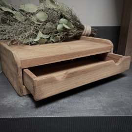 Plateau met lade  (Br 46 cm)