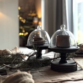 Plateau met glazen stolp 'bonbon' Aura Peeperkorn